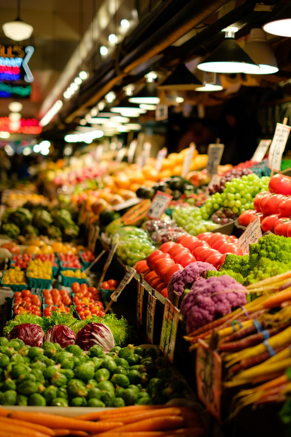 Frutas y verduras frescas